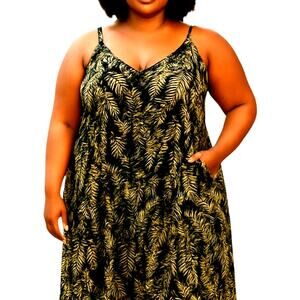 No Boundaries  XXXL 3XG  21 Girls Green Sleeveless Maxi BOHO Romper Jumpsuit